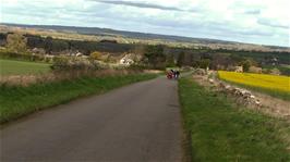 Climbing Swinbrook Road, Shipton-Under-Wychwood, 11.1 miles into the ride