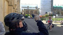 Ash take a photo of the Radcliffe Camera, Oxford, used as a location in the Golden Compass