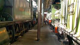 Inside the Engine Shed at Dicot Railway Centre