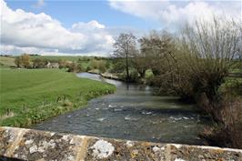 View eastwards from the bridge over the River Windrush near Asthall - is this the most perfect lunch spot in the world?