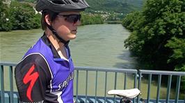 Ash on the bridge over the River Aare at Olten