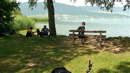 The most perfect lunch stop by Lake Neuchâtel near Yvonand