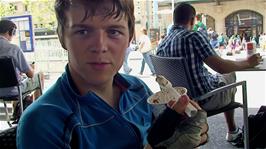 Ash is surprised how good the Ovaltine McFlurry is at the McCafe opposite Lausanne Train station