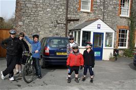 Ready to leave Cheddar Youth Hostel
