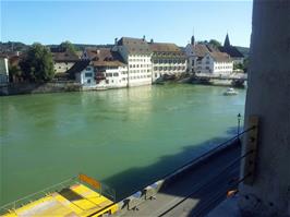 View from our room window at Solothurn Youth Hostel to the River Aare
