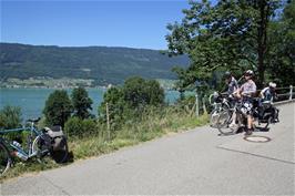 Great views across Lake Bieler from Route 5 at Seestrasse, Lattrigen