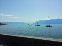 Lake Geneva from Place du Vieux-Port, Ouchy