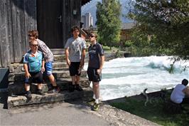 The group by the HEP facility at Interlaken