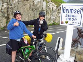 Lawrence and Ash on the Eastern side of Grimsel Pass