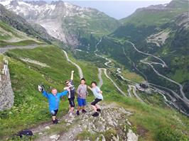 Group photo at Grimsel Pass Overlook