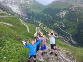 Group photo at Grimsel Pass Overlook