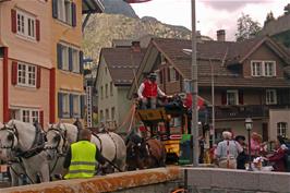 Elderly tourists flock to the horse and trap in Andermatt