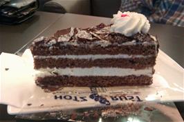 Will's chocolate cake at the Hotz Rust Bakery, Rotkreuz