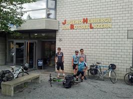 Ready to leave Lucerne Youth Hostel