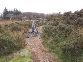 Will tackles the track from Lud Gate to Chalk Ford