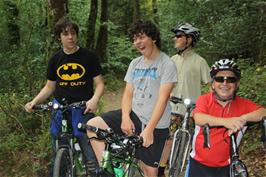Callum, Lawence, Will and John in Holne Woods