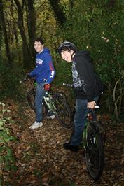 Callum and Lawrence in Hillah Wood