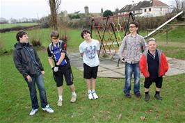 The group at Broadhempston play park - new photo for 2024