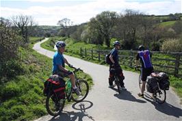 The cycle path to Mevagissey near Tregorrick