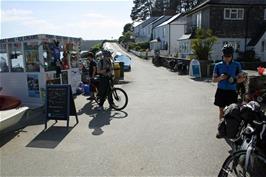 Ice creams at Helford Passage Beach while we wait for the passenger ferry, 19.6 miles into the ride