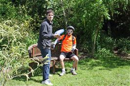 Callum and Jack at Hillside Garden Centre