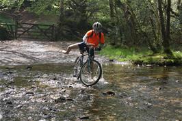 Jack tries to cross the ford at Cross Furzes