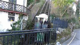 The Lynton and Lynmouth Cliff Railway, 25.1 miles into the ride