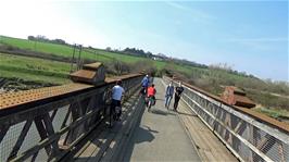 Crossing the River Taw at Barnstaple on the Macmillan Way Cycle Path, 19.7 miles into the ride