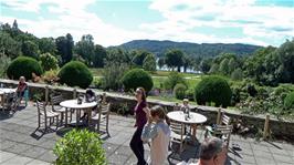 The dining terrace at Brockhole Visitor Centre on the banks of Lake Windermere  - we didn't have time to buy anything today