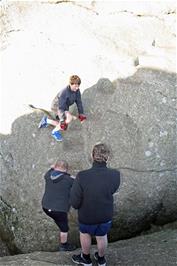 George, John and Dillan tackling the summit
