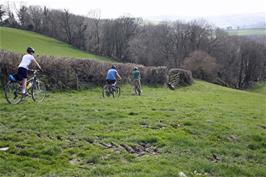Start of the final bridleway from Higher Penn to Lower Combe