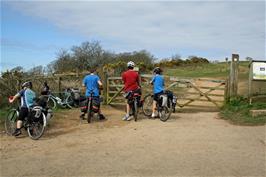 Lydeard Hill Car Park, where the Quantocks Ridge Track begins, 7.0 miles into the ride