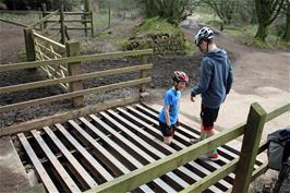 George managed to get caught in the cattle grid at Triscombe Park Gate, much to everyone's amusement