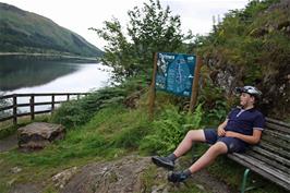 Dillan enjoys the view of tranquil Thirlmere