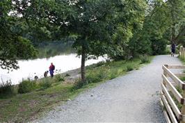 The new cycle path around Grasmere lake