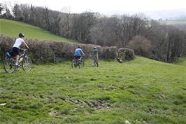 Start of the final bridleway from Higher Penn to Lower Combe