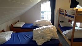 Our attic room at Street Youth Hostel