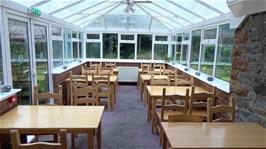 The dining room at Cheddar Youth Hostel
