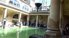 The Roman Baths from the lower level