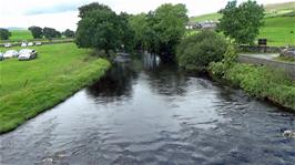 View to the River Ribble from the New Inn Bridge, Horton in Ribblesdale, 9.8 miles into the ride