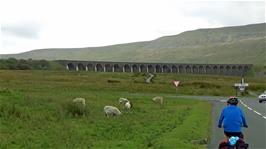 The Ribblehead Viaduct, 15.2 miles into the ride