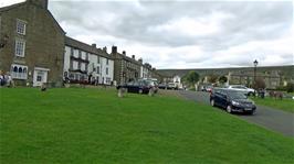 Reeth Village Green, 17.5 miles into the ride