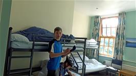 Preparing to leave our room at Osmotherley Youth Hostel