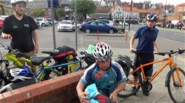 Station Square, Whitby, where we stopped at the Co-op, 32.5 miles into the ride