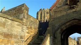 Whitby Youth Hostel entrance is in the grounds of Whitby Abbey, owned by the National Trust