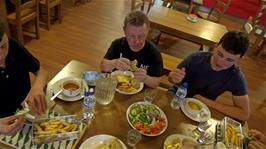 A birthday meal at Whitby Youth Hostel