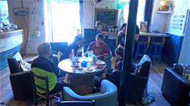 Lunch in Boggle Hole Youth Hostel's restaurant, The Quarterdeck, which is also open to the public