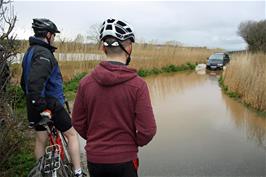 The flood waters are still here, so we'll just have to ride through