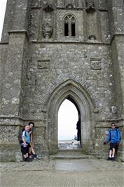St Michael's Tower at the top of Glastonbury Tor