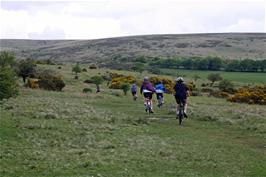 The moorland descent to Chalk Ford